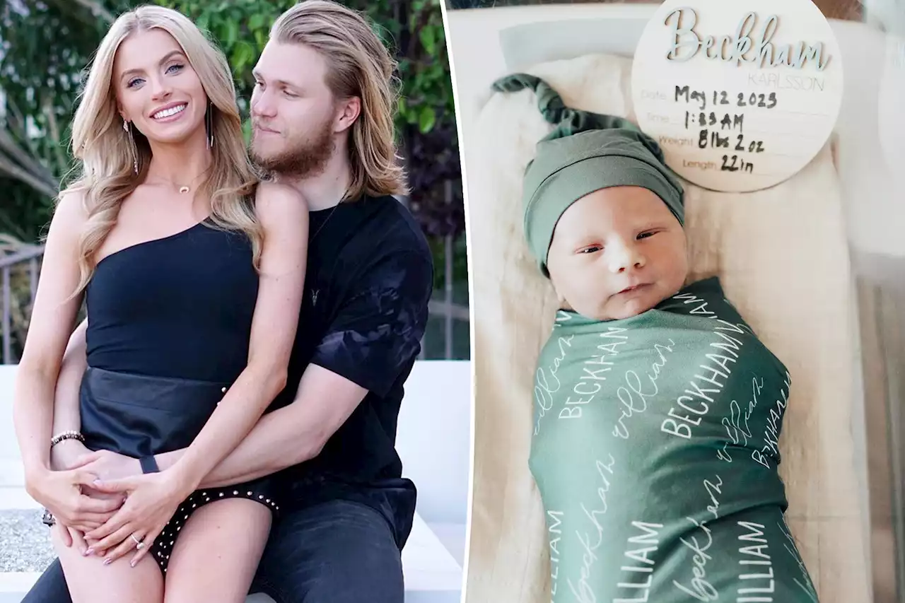 ‘Bachelor’ alum Emily Ferguson gives birth to first baby with William Karlsson