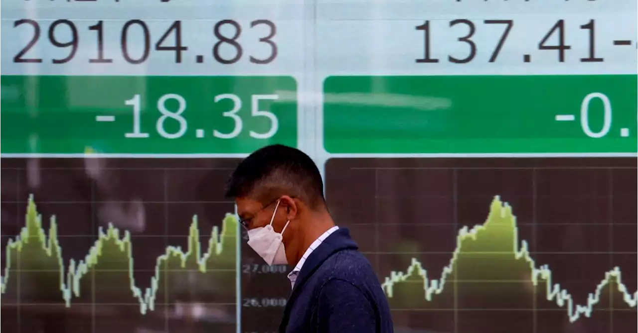 Asian shares braced for China data, Fed speakers