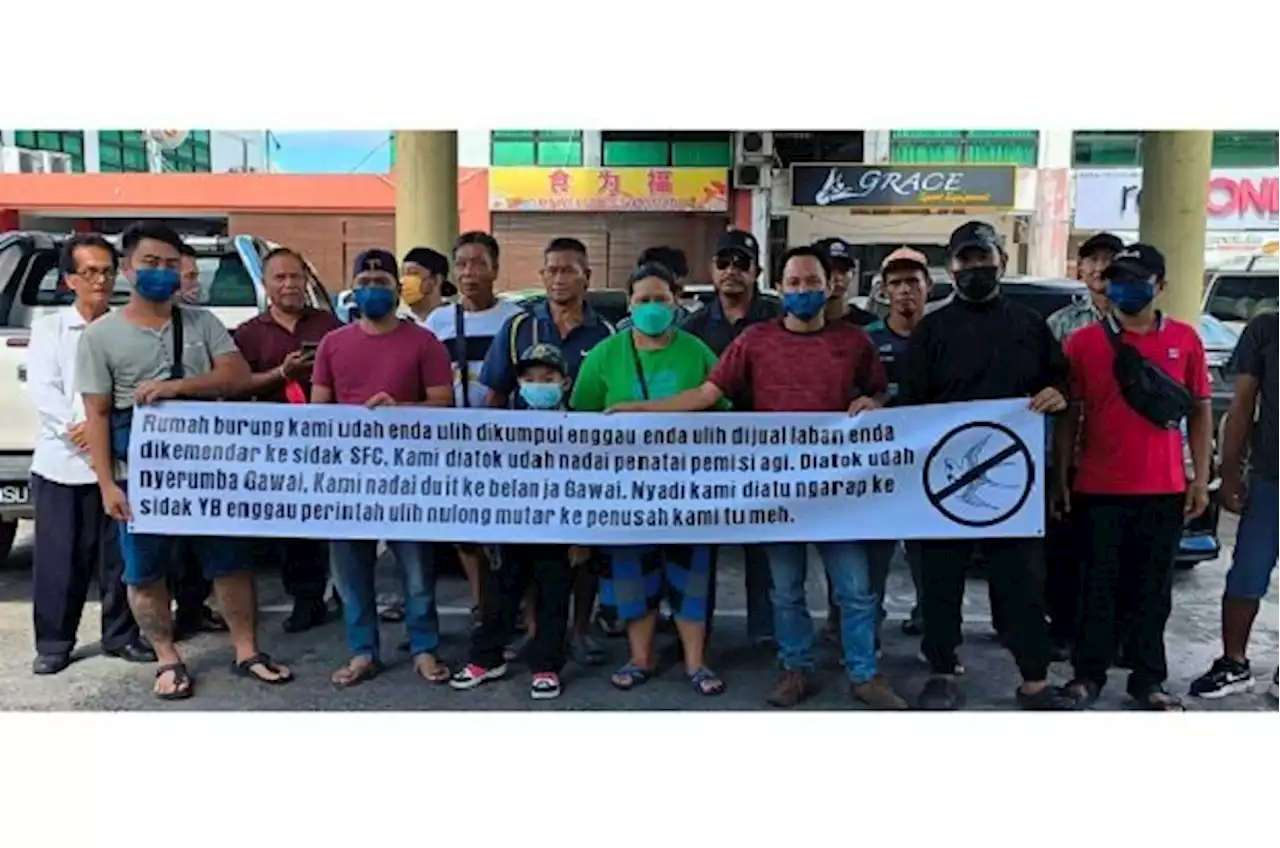 50 unlicensed swiftlet house owners stage peaceful demo, urge S'wak government to intervene to lift ban