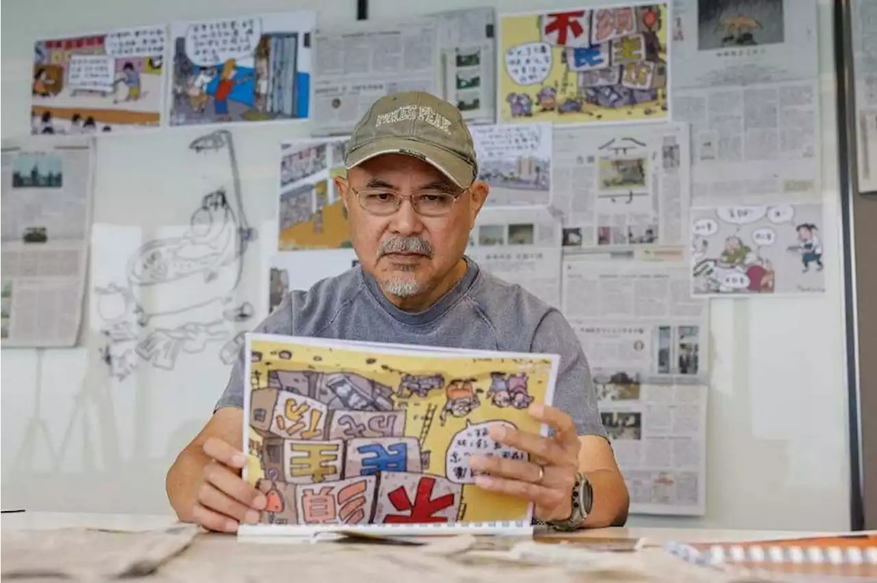 Hong Kong ‘firefighter’ cartoonist bids farewell to newspaper strip after 40 years