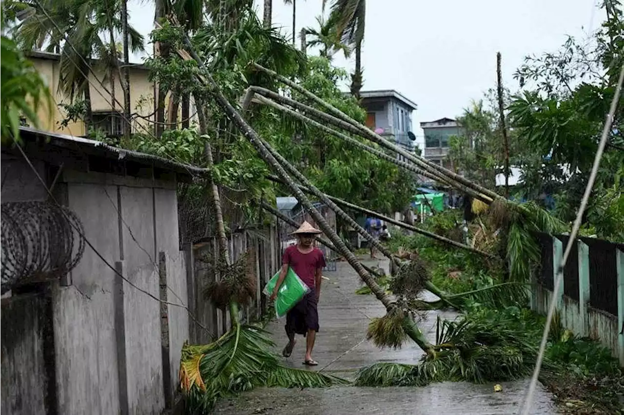 Powerful storm snaps communications network in Myanmar’s Rakhine