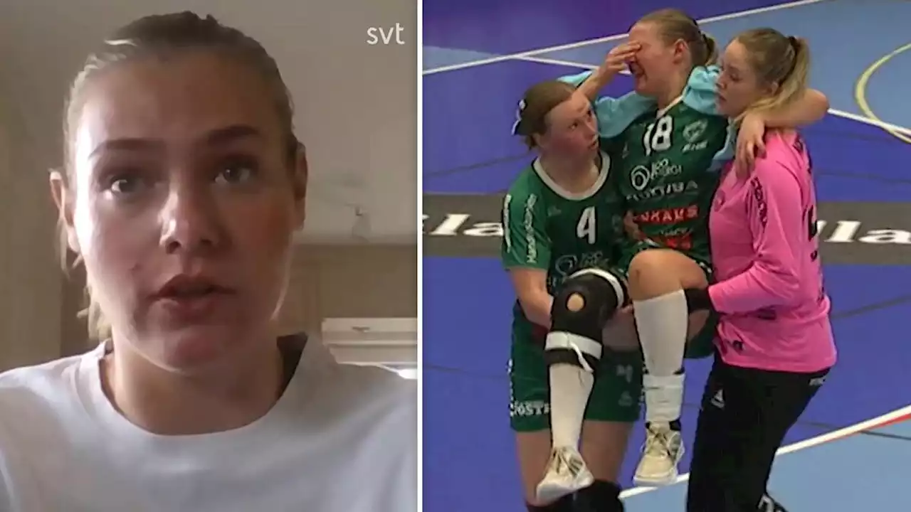 Handboll: Skurus Isabel van Keerkvorde bars av planen – var utmattningsreaktion