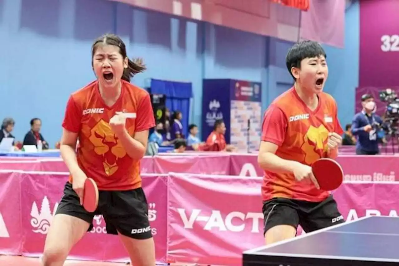 SEA Games: Singapore stay on track for table tennis doubles golds