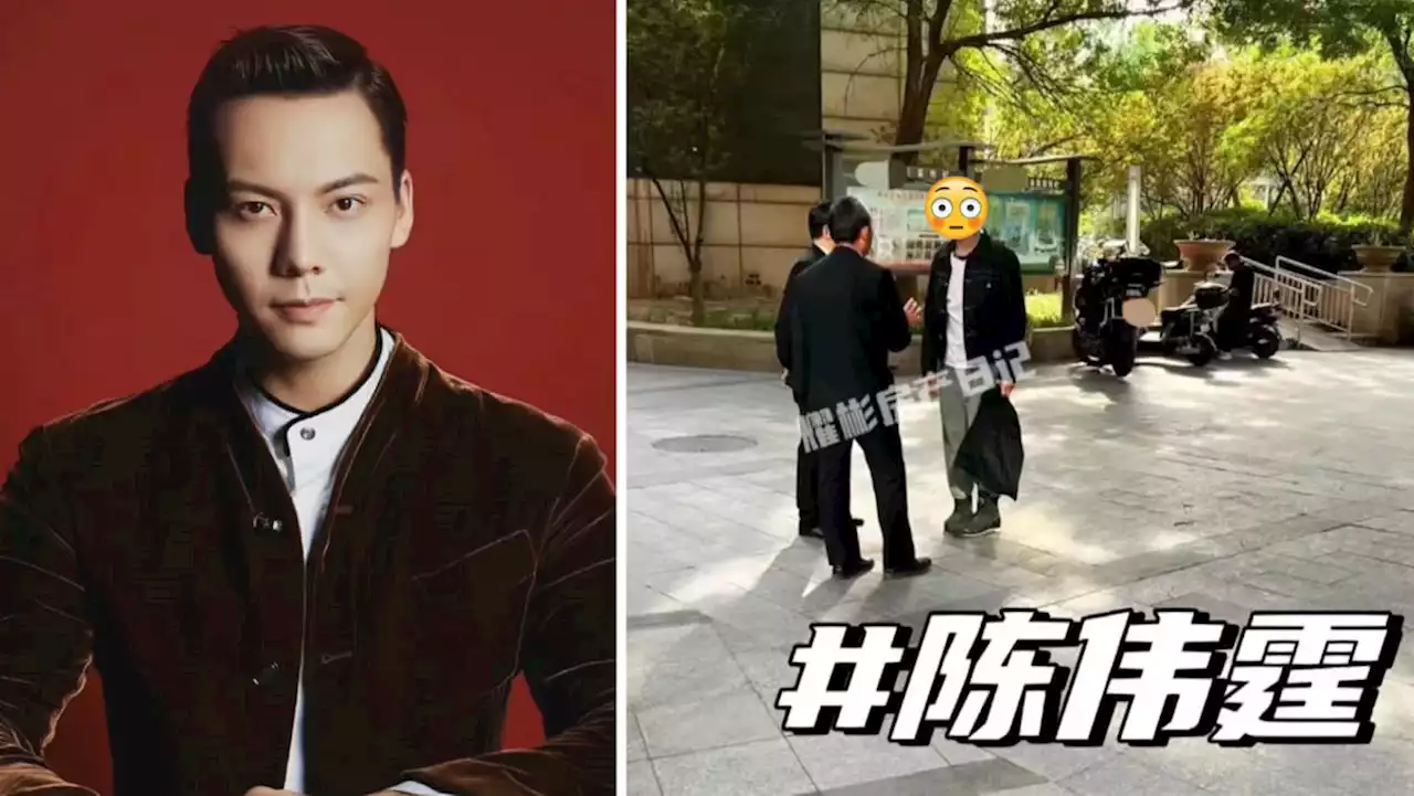 HK star William Chan seen getting scolded by security guards for indiscriminate parking of motorbike