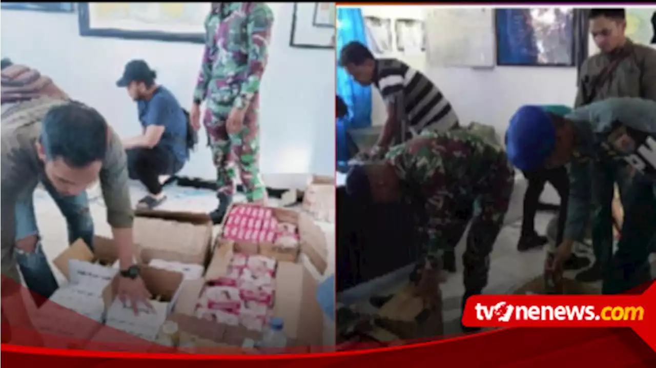 TNI AL dan Tim Gabungan Berhasil Ungkap Penimbunan Barang Ilegal di Nunukan