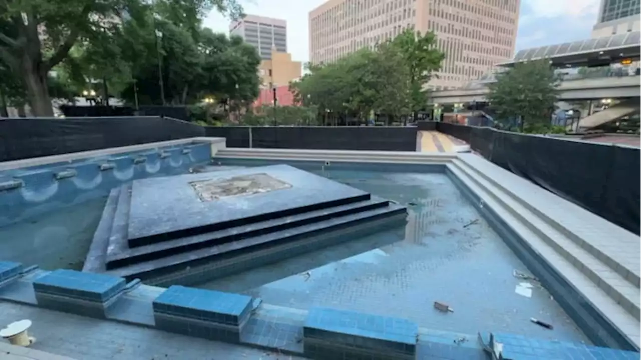 Confederate monument pedestal removed from James Weldon Johnson Park