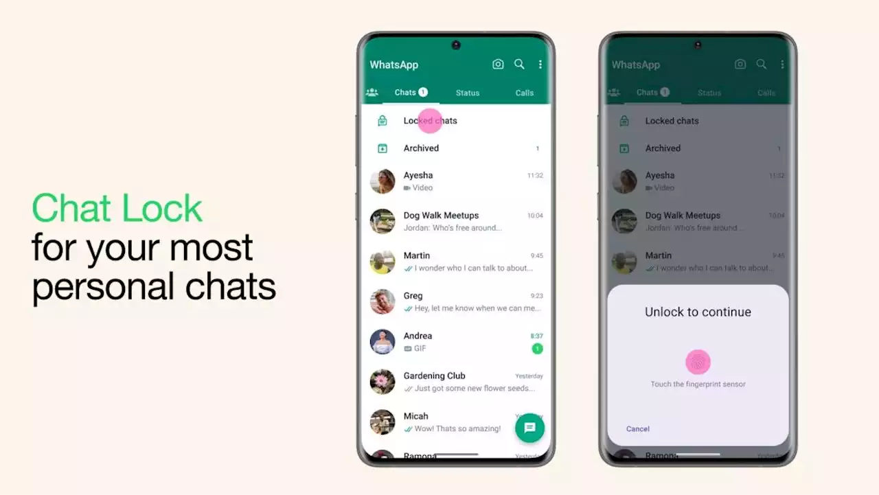 WhatsApp's new privacy feature locks sensitive chats and hides them from notifications