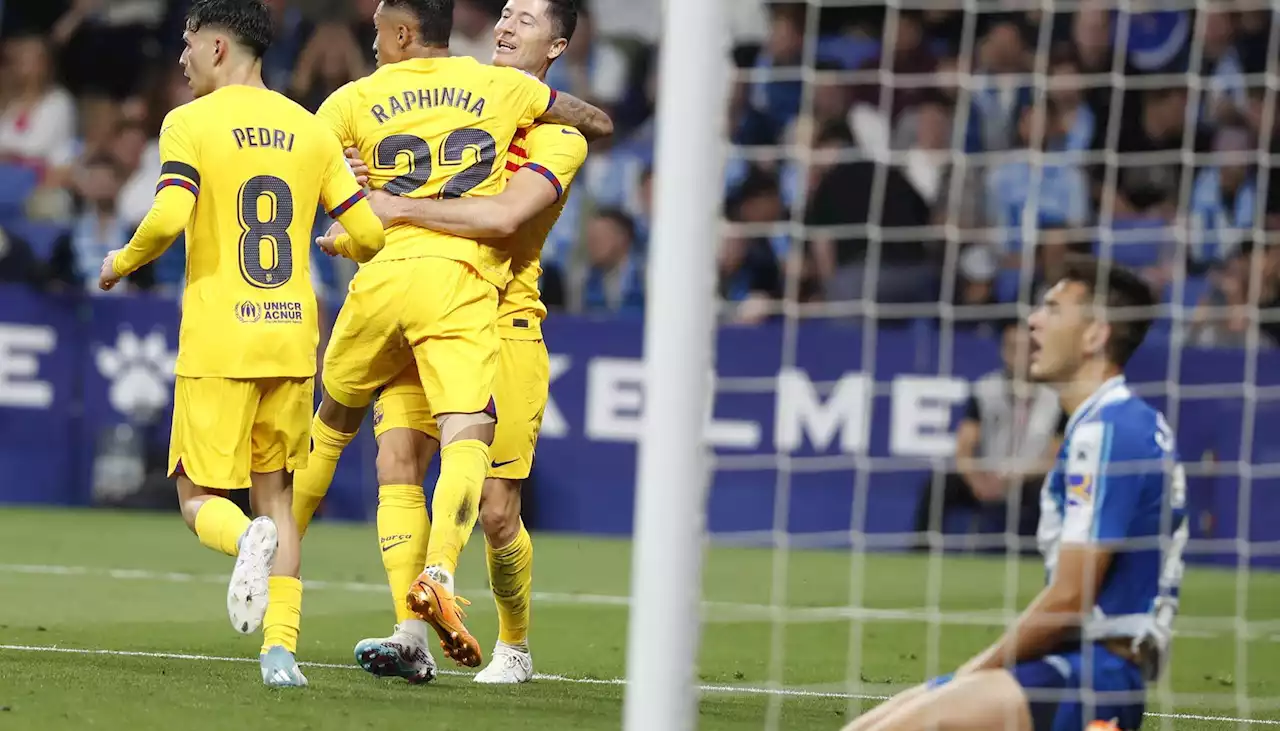 Barcelona, campeón de la Liga de España, tras vencer 4-2 al Espanyol