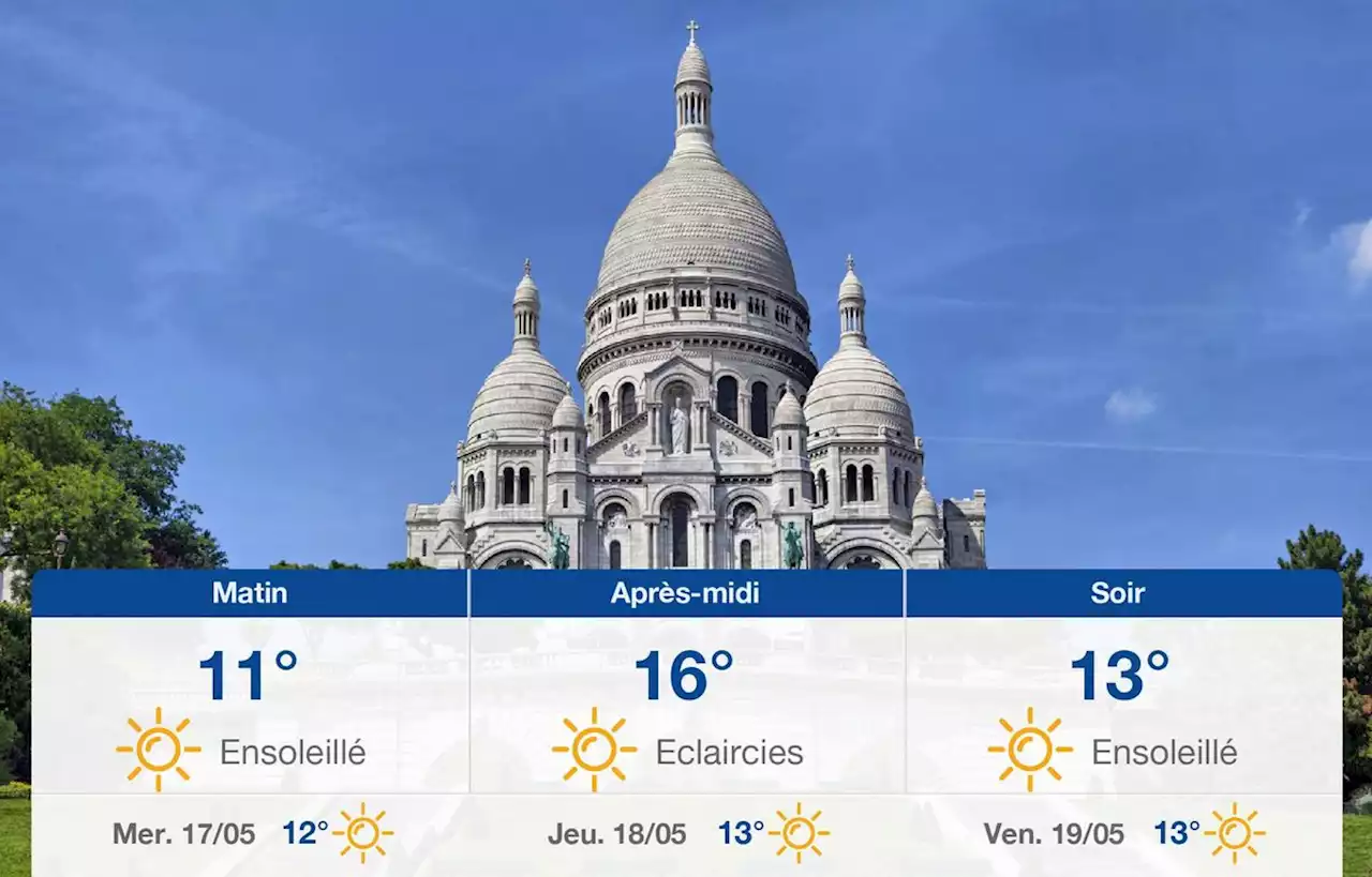 Prévisions météo du mardi 16 mai 2023 à Paris