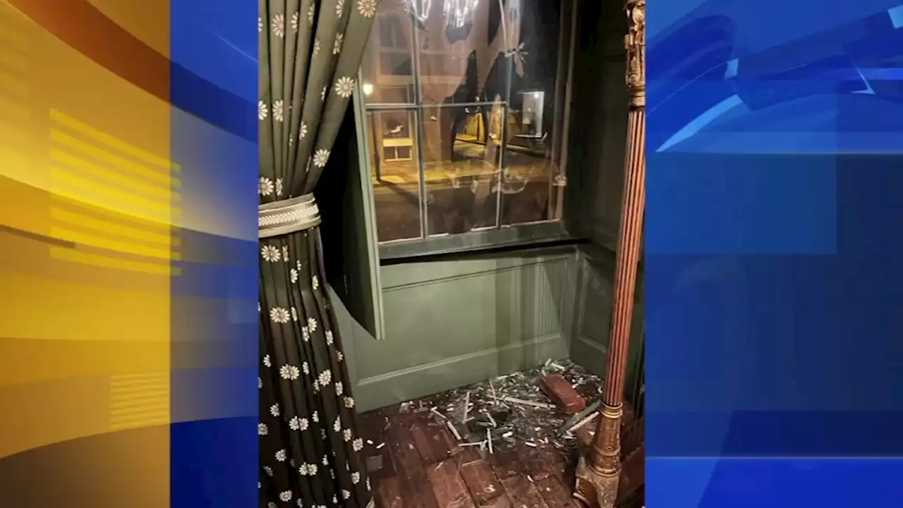 Vandal caught on camera shattering windows of historic home in Society Hill