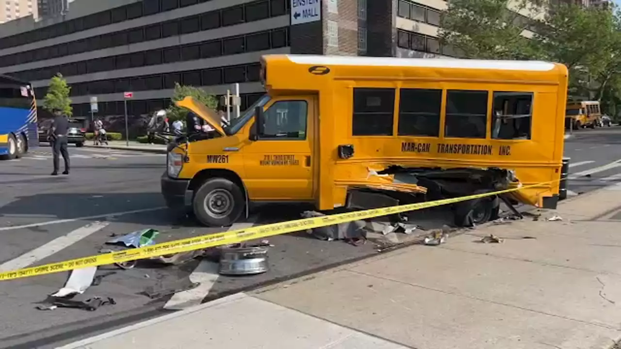 Child critical after accident involving school bus in the Bronx