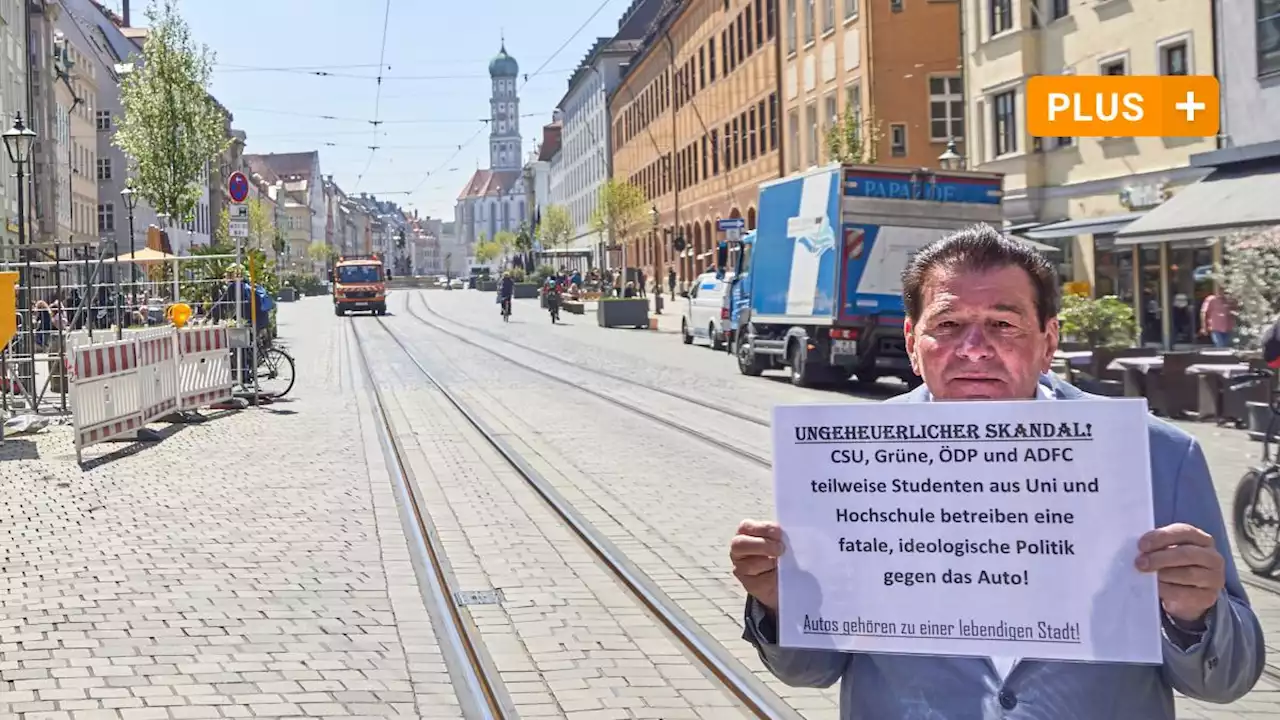 Rentner Späth demonstriert jetzt auch gegen die Maxstraßen-Fußgängerzone