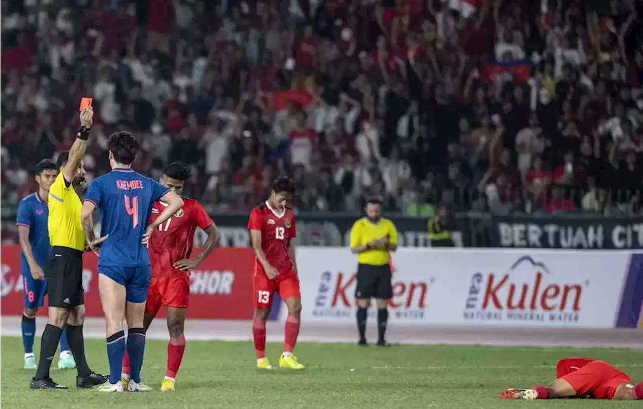 Indonesia vs Thailand Dramatis: 7 Gol, 7 Kartu Merah, dan 16 Kartu Kuning