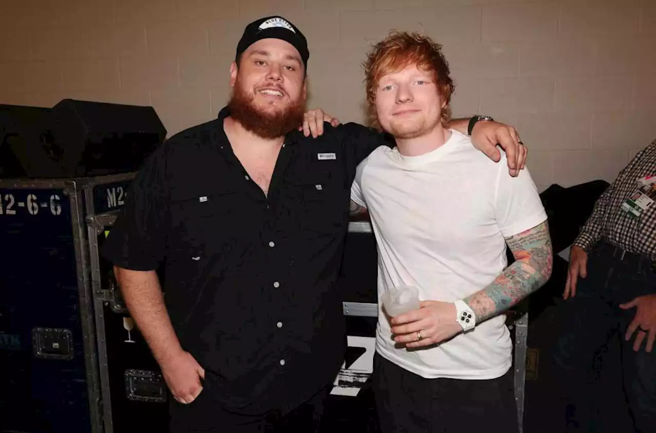 Watch Luke Combs Teach Ed Sheeran How to Shotgun a Beer: ‘That Was Really Impressive’