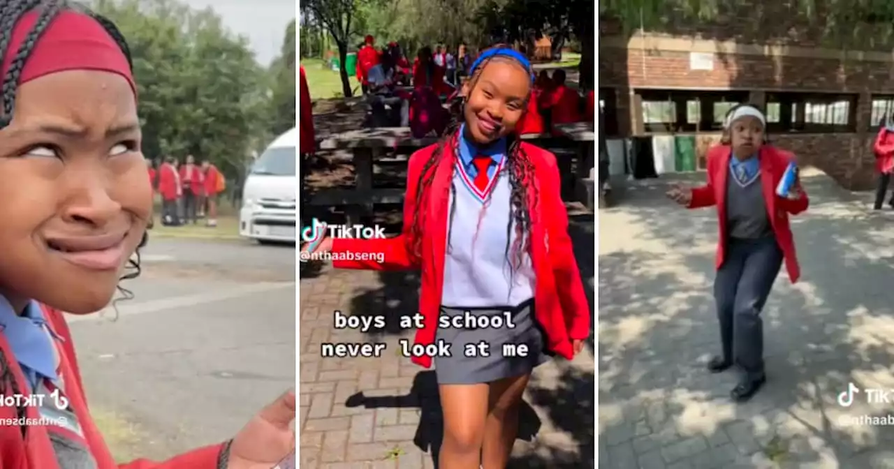 Mzansi schoolgirl throws shade at boys who don’t pay her attention, has SA lol