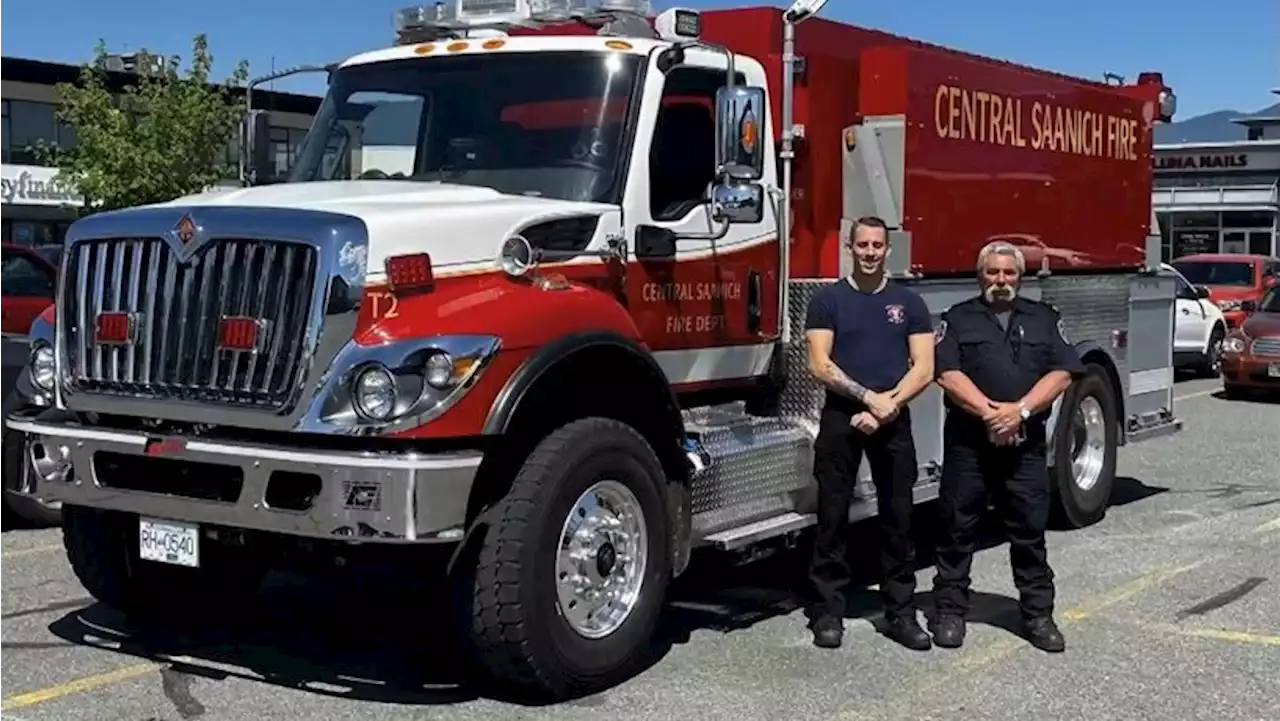 Central Saanich firefighters answer call to fight Fort St. John wildfire