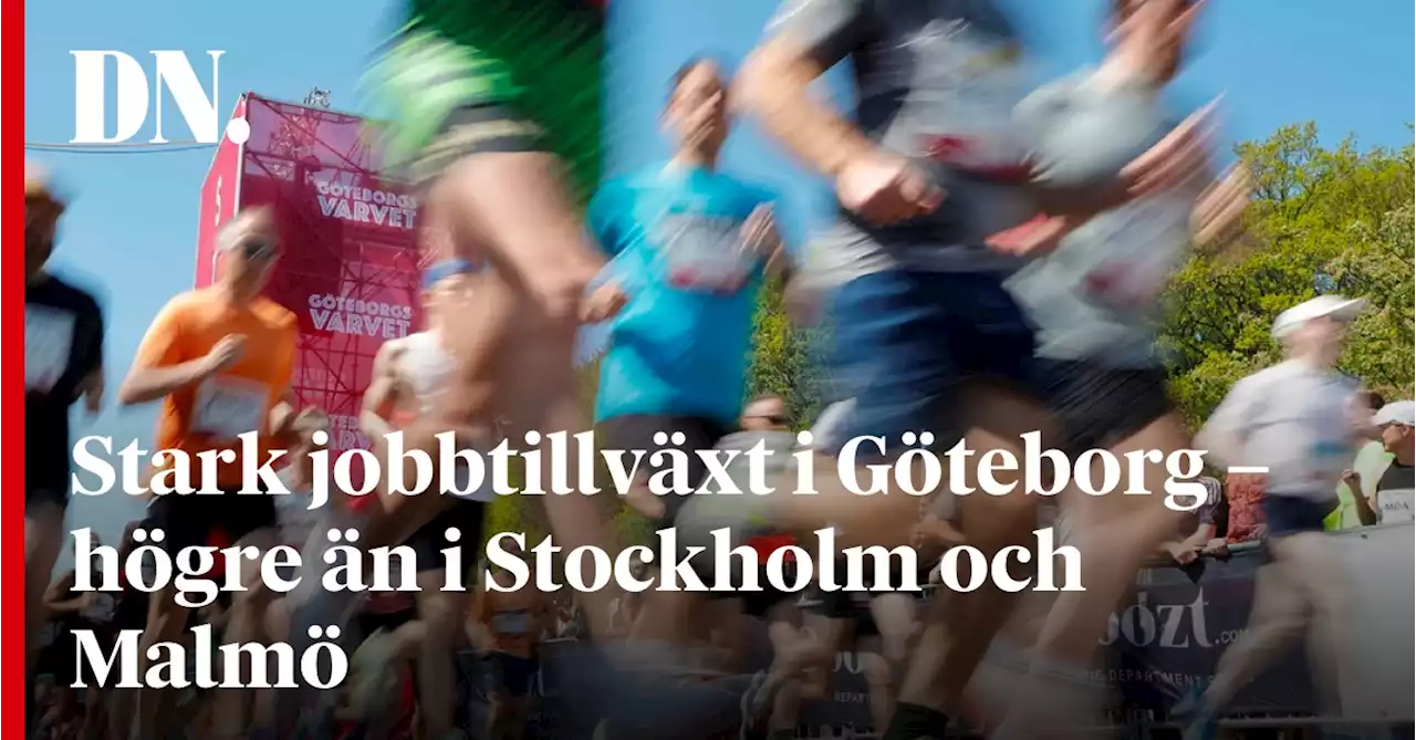 Stark jobbtillväxt i Göteborg – högre än i Stockholm och Malmö