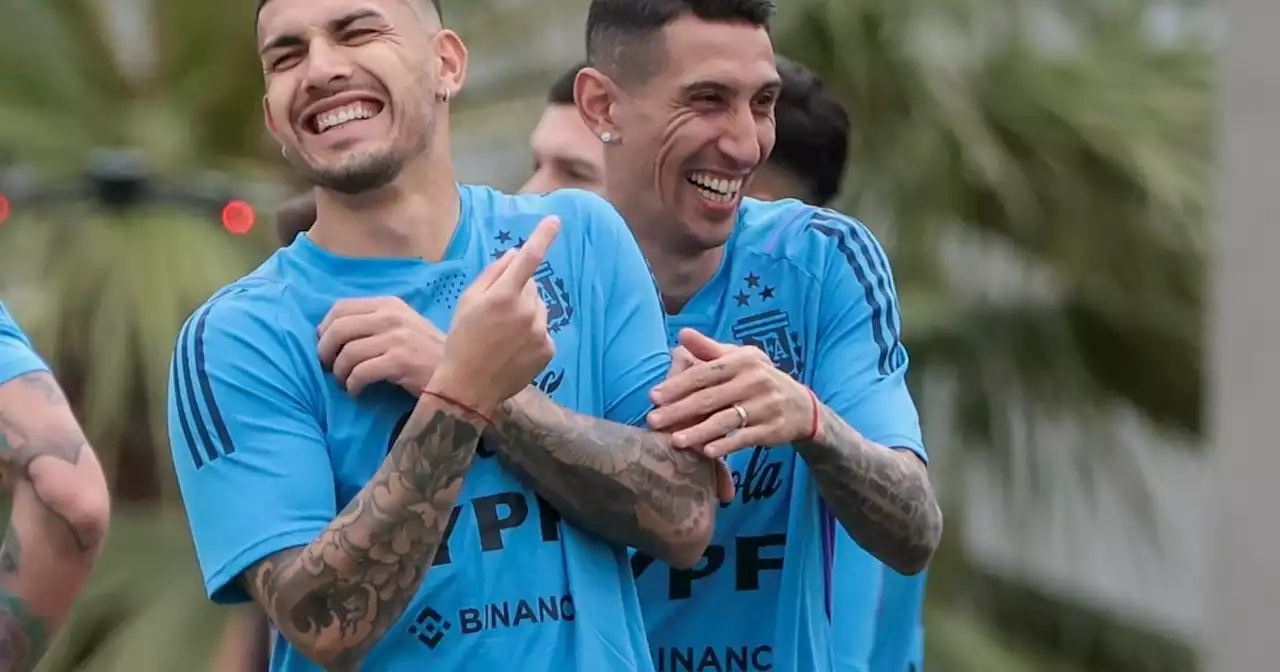 La reacción de Di María y Paredes al comentario que hizo Diego Lugano sobre la Selección