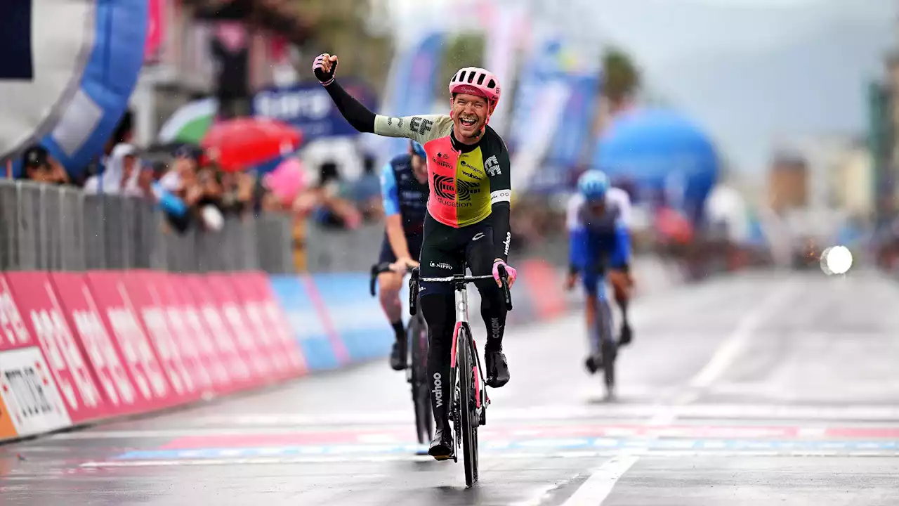 Giro d'Italia - Cort Nielsen feiert Ausreißersieg nach Regenschlacht in Viareggio