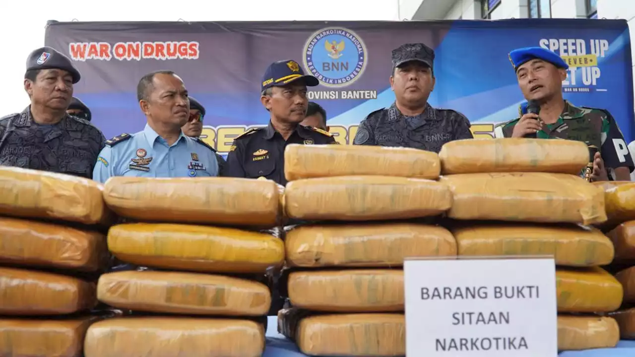 Bea Cukai & BNN Gagalkan Peredaran Ganja di Banten, Tuh Lihat Barang Bukti yang Disita