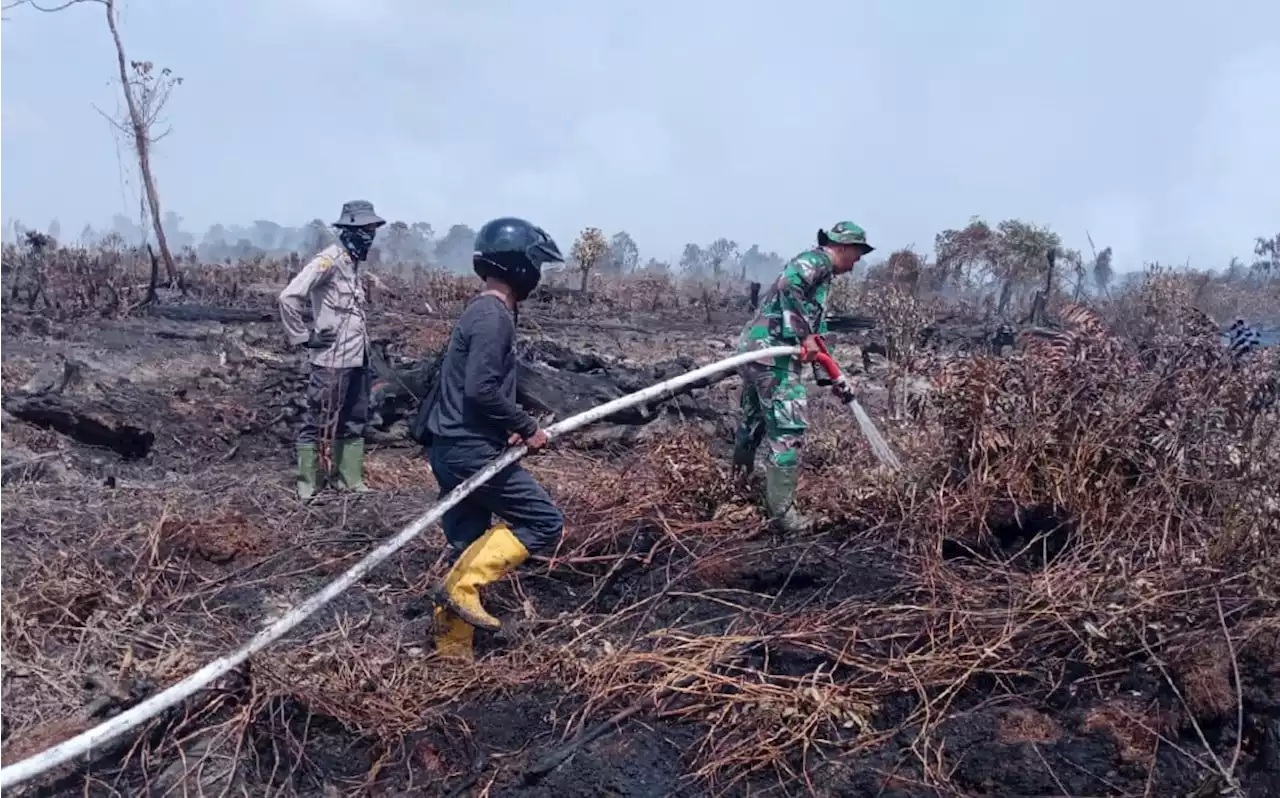 Upaya AKBP Andrian dan Tim Gabungan Padamkan Karhutla Membuahkan Hasil