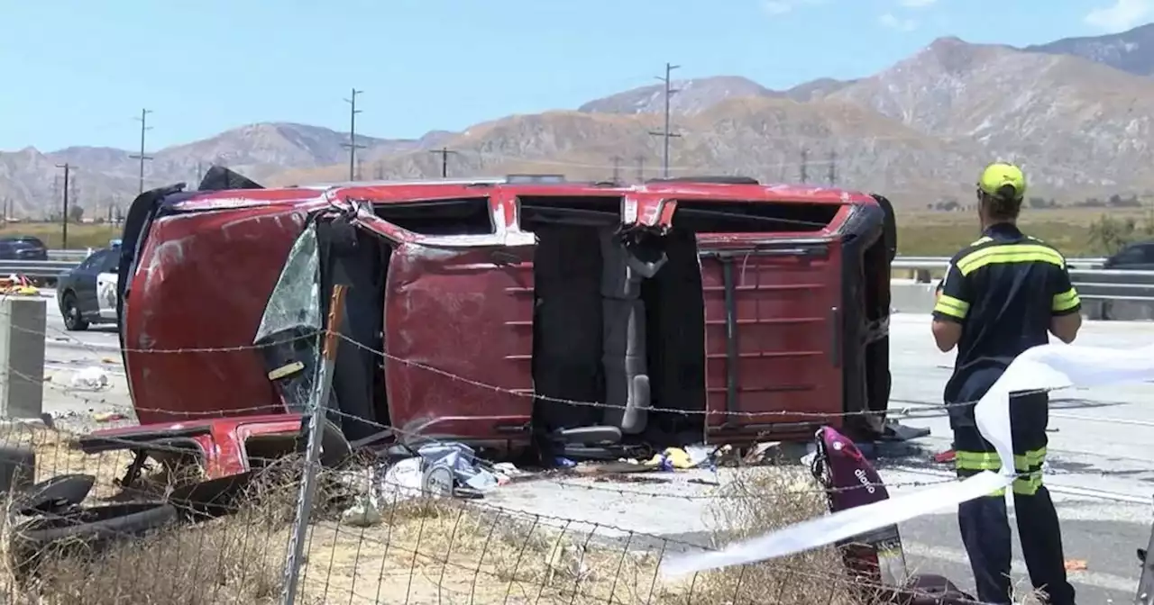 3 O.C. family members killed, 4 seriously injured in crash on 10 Freeway near Palm Springs