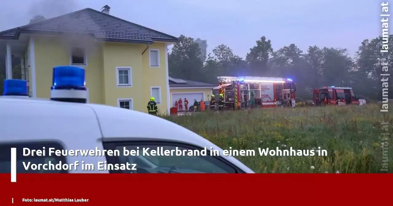 Drei Feuerwehren bei Kellerbrand in einem Wohnhaus in Vorchdorf im Einsatz | laumat|at