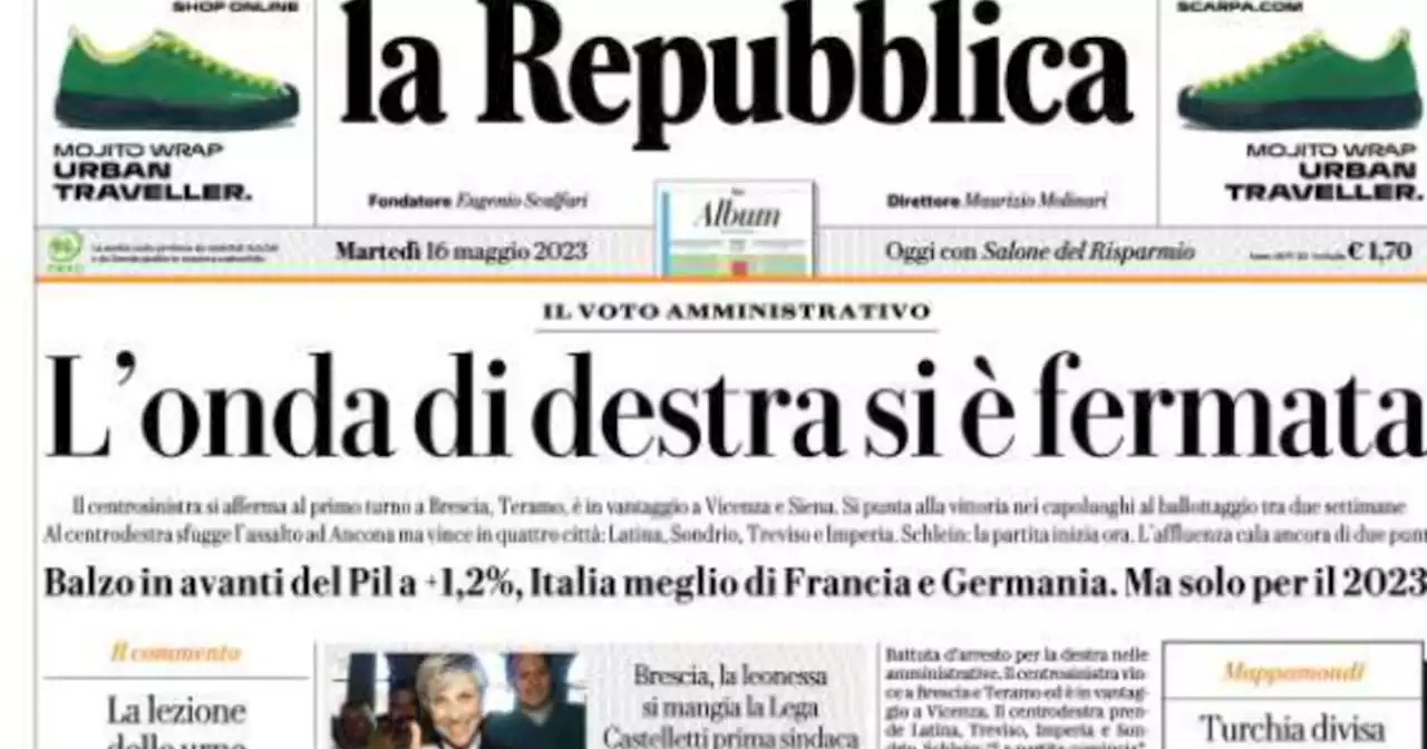 Amministrative, Repubblica rosica: 'L'onda di destra si è fermata'