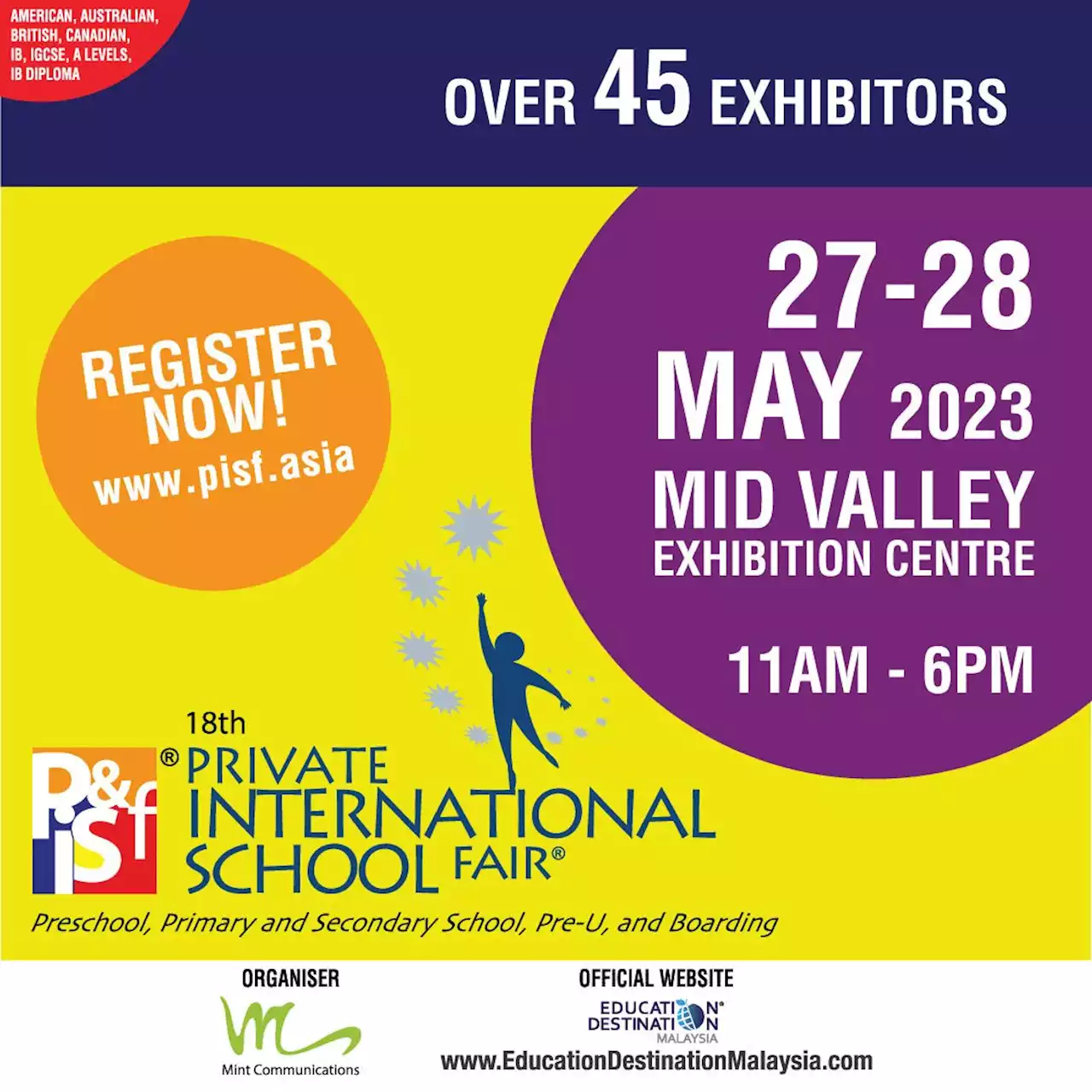 18th Private & International School Fair in Kuala Lumpur