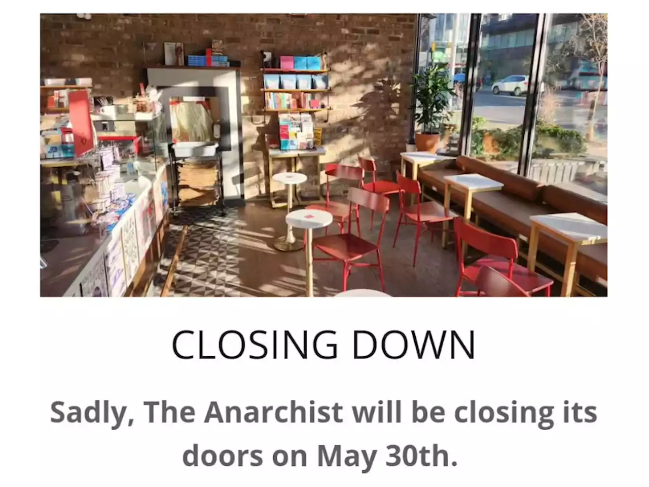 Anti-capitalist café shuts down due to lack of capital