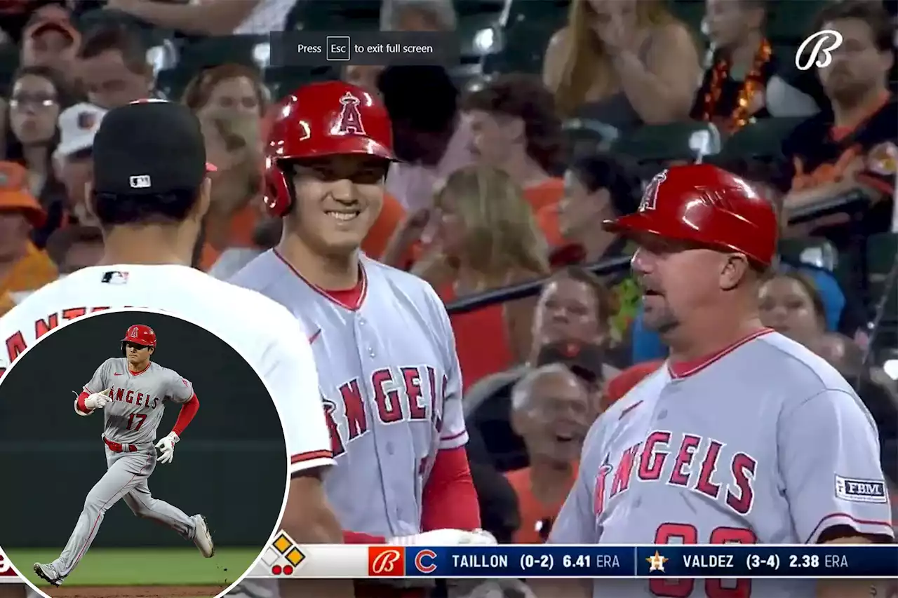 Angels star Shohei Ohtani booed in Baltimore because he didn’t hit for cycle