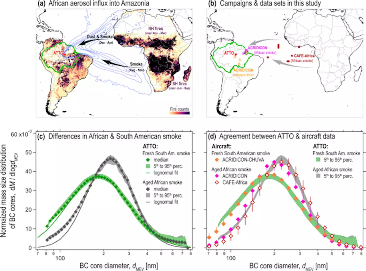 African biomass burning affects aerosol cycling over the Amazon - Communications Earth & Environment