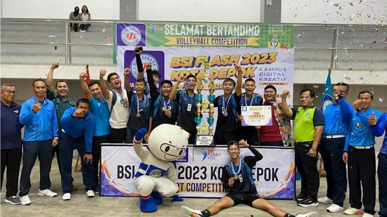 SMA Al Nur Cibinong Raih Juara Pertama di Kompetisi Bola Voli BSI Flash 2023 |Republika Online