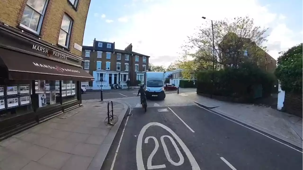 Van driver narrowly avoids hitting cyclist, yells 'f*** off' at Jeremy Vine