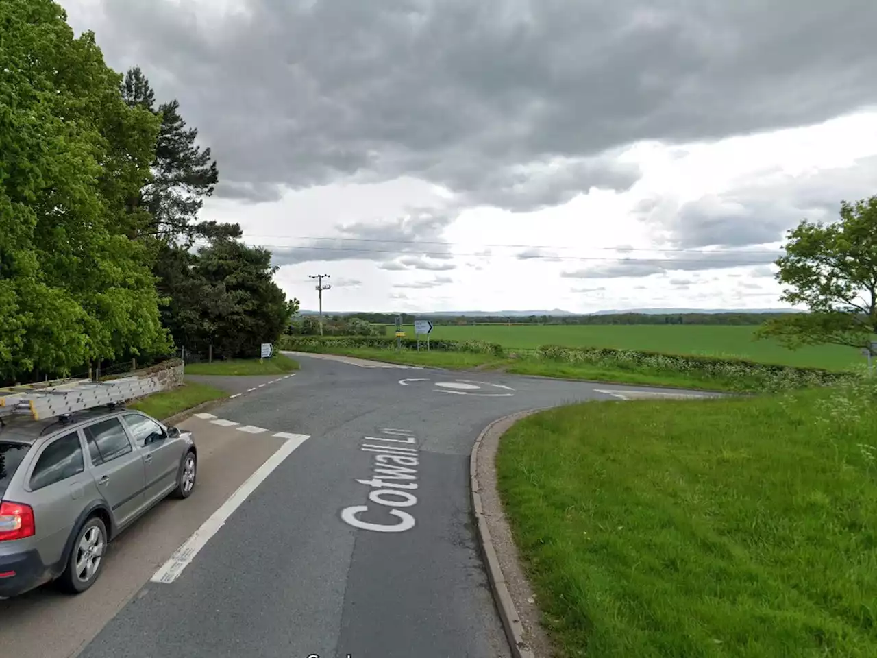 Road is closed after crash near Telford