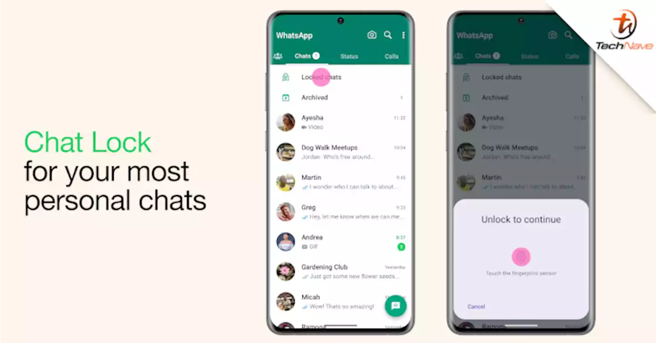 WhatsApp unveils Chat Lock for private conversations | TechNave