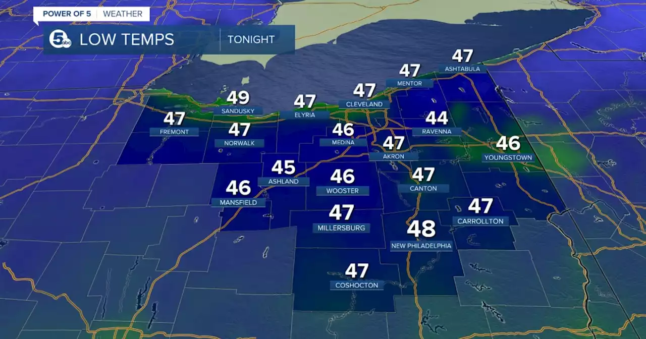 Much cooler temperatures headed our way; some frost will be possible