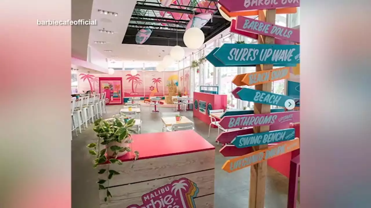 Barbie-themed pop-up café brings Malibu to Lower Manhattan