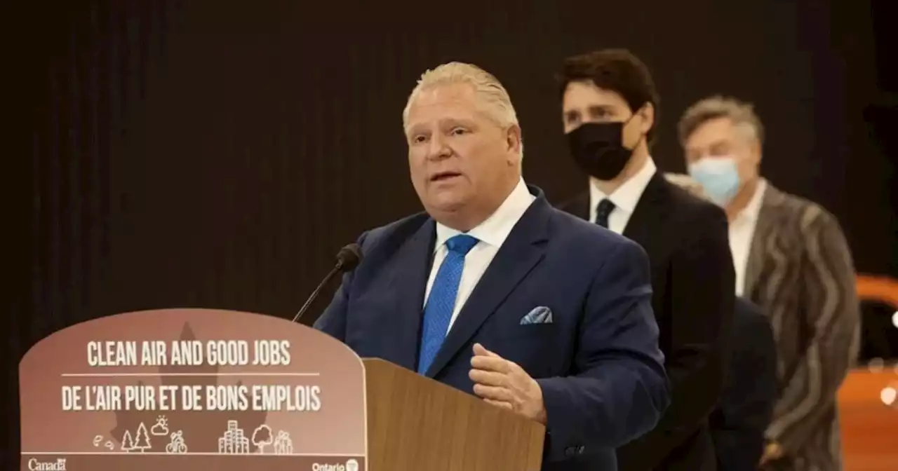 Doug Ford 'disappointed' in feds' handling of Stellantis deal for EV battery plant