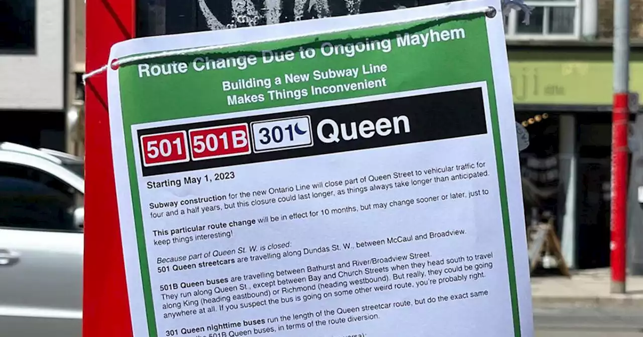 New batch of fake TTC notices is bringing joy to commuters around Toronto