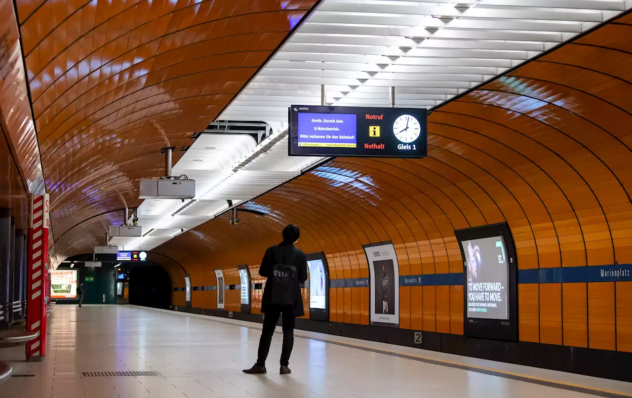 Warnstreik im öffentlichen Nahverkehr in Bayern am Freitag