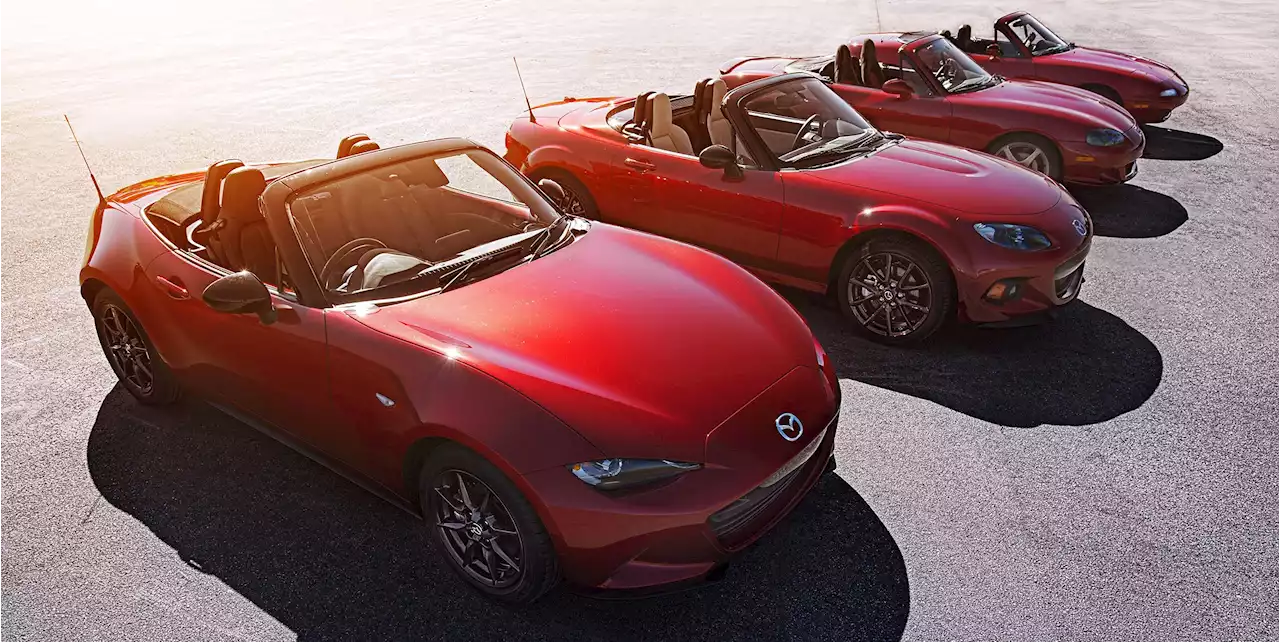 A Quick History of Mazda's MX-5 Miata Sports Car, from 1989 to Now