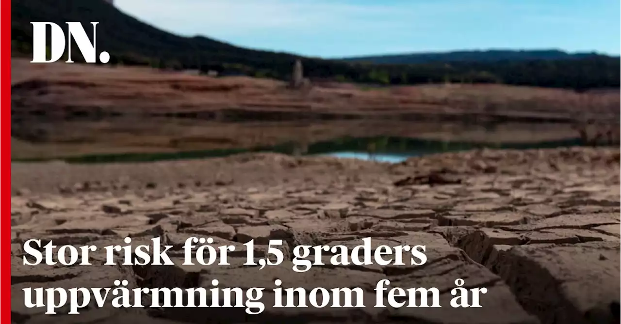 Stor risk för 1,5 graders uppvärmning inom fem år