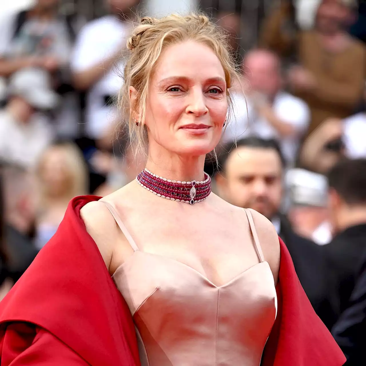 Uma Thurman and Ethan Hawke's 21-year-old Son Levon Makes Rare Appearance at Cannes Film Festival - E! Online