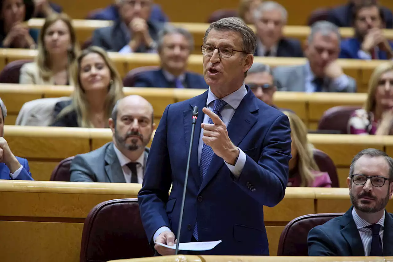 Feijóo a Sánchez en el Senado: 'O rompe con Bildu o rompe con la decencia'