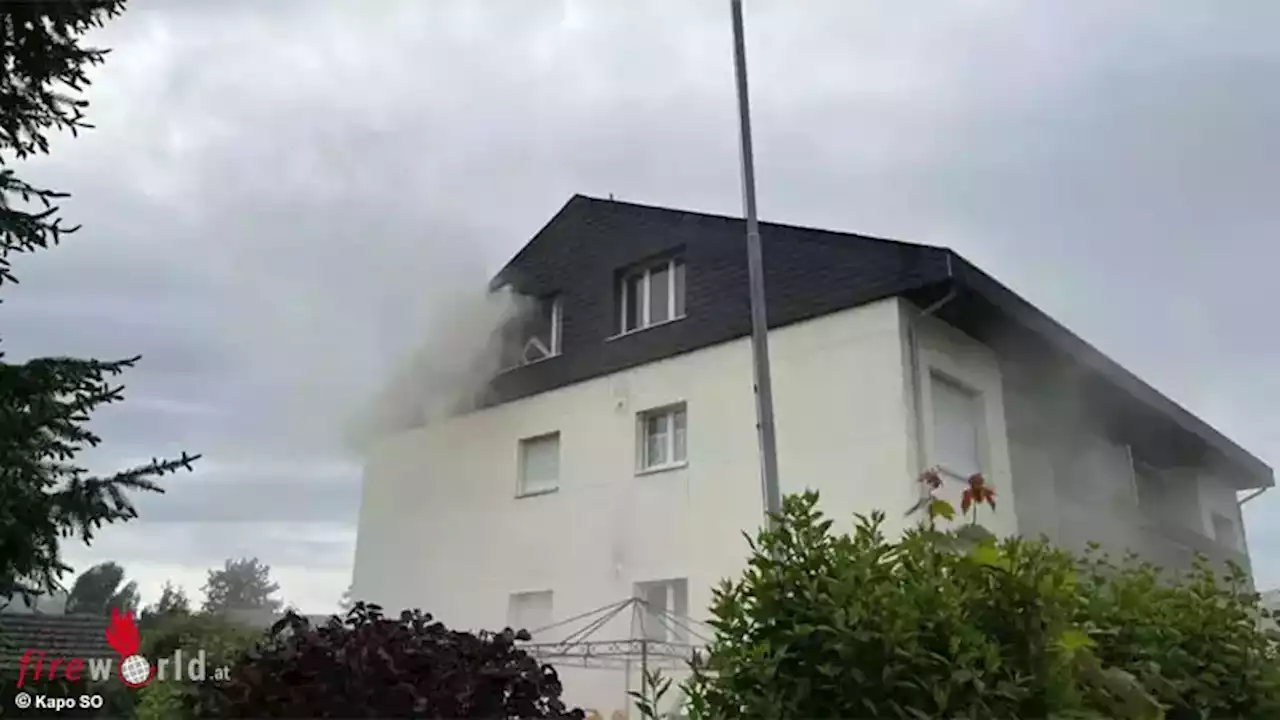 Schweiz: Ein Todesopfer bei Brand in Wohgebäude in Derendingen