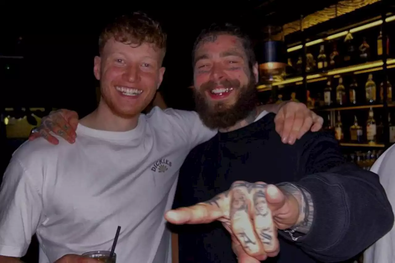 Rapper Post Malone parties in Glasgow bar after Hydro gig