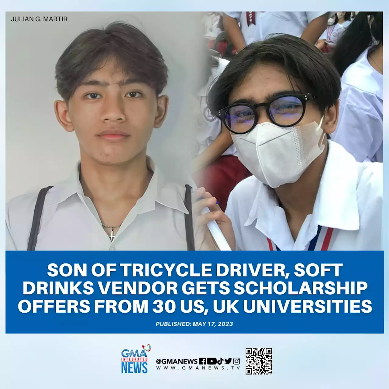 Son of tricycle driver, soft drinks vendor gets scholarship offers from 30 US, UK universities