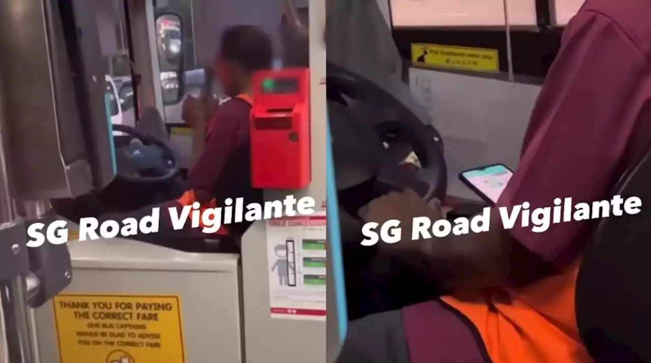 SMRT suspends bus captain caught using mobile phone while driving - Singapore News