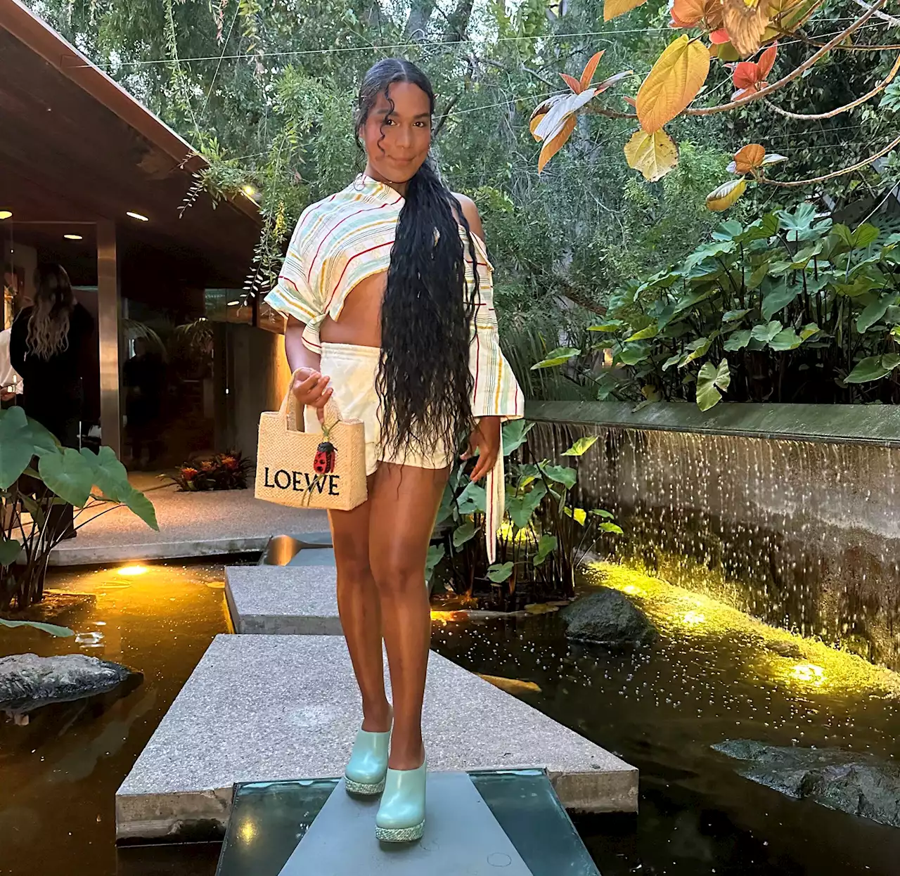 Hal Baddie Was on Her Aquatic Behavior at the Loewe Party in L.A.